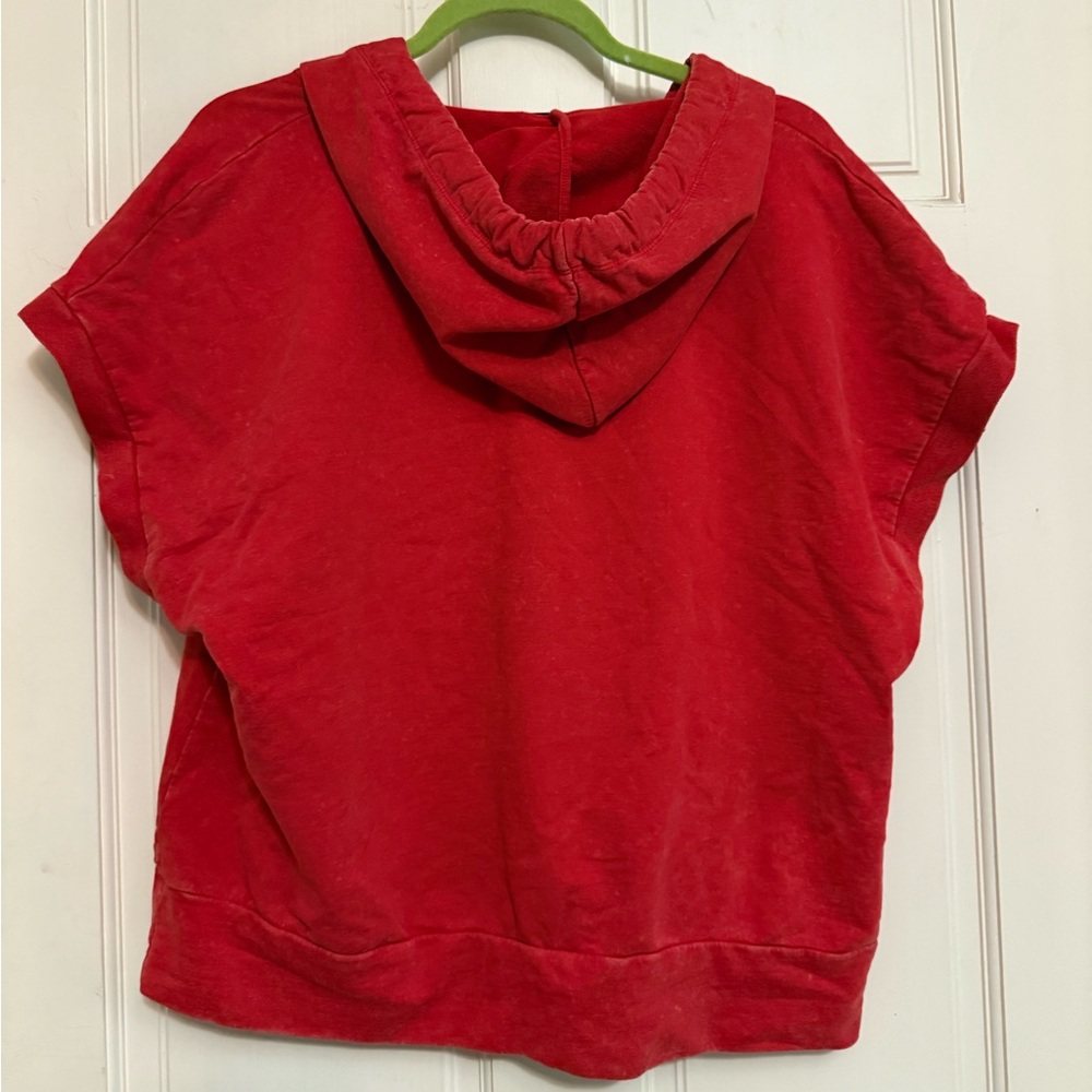 Evereve Red Hoodie Sweatshirt - Picture 5 of 6